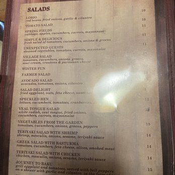 Village Cafe - Menu as of 12/2022 - Cafes Near Me - Brooklyn, New York