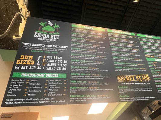 Menu photo 8 Cheba Hut "Toasted" Subs Houston, TX Menu photo 8 Cheba Hut "Toasted" Subs Houston, TX