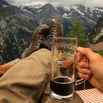 Pension Gimmelwald - One of the best dark beers around, brewed right here! - Hotels Near Me - Gimmelwald, BE