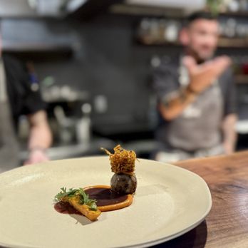 Localis - Pork Foot Crepenette with Carrots - New American Near Me - Sacramento, California Localis - Pork Foot Crepenette with Carrots - New American Near Me - Sacramento, California