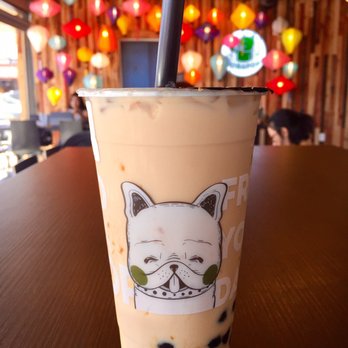 BoBaPoP - BoBaPOP Milk Tea w/ Black Pearl & Egg Pudding - Coffee & Tea Near Me - San Gabriel, California BoBaPoP - BoBaPOP Milk Tea w/ Black Pearl & Egg Pudding - Coffee & Tea Near Me - San Gabriel, California