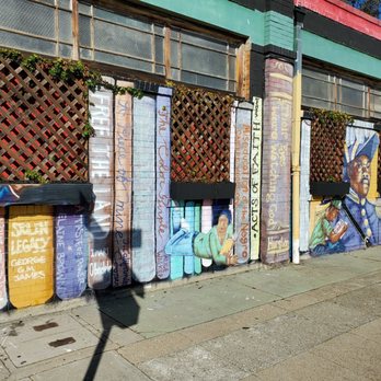Marcus Books - Mural on side of building - Bookstores Near Me - Oakland, California