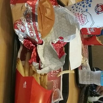 Wendy's - a tray of food including a hamburger, fries, and a drink - Fast Food Near Me - Cranberry Township, Pennsylvania