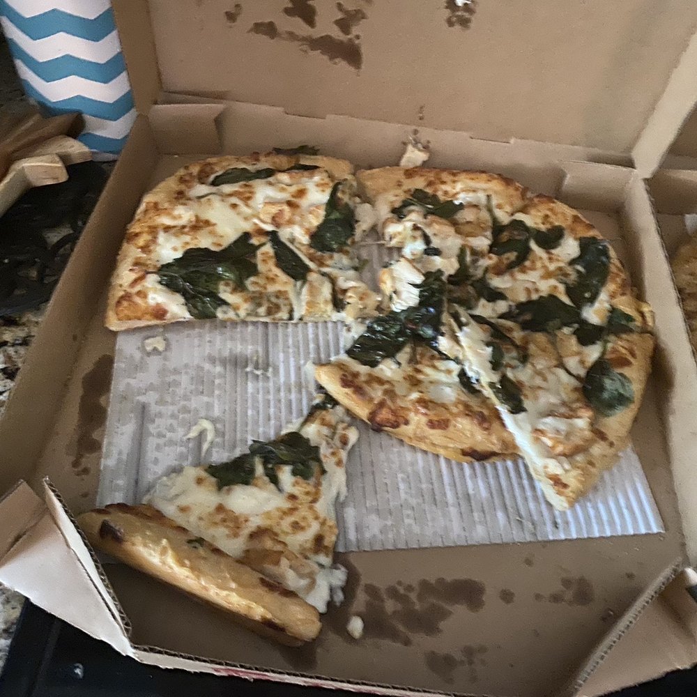 This is how my pizza looked upon delivery
