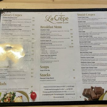 La Crepe Bakery & Cafe - Menu - Creperies Near Me - Berea, Ohio La Crepe Bakery & Cafe - Menu - Creperies Near Me - Berea, Ohio