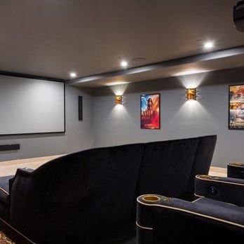Intellihome - 9.1.2 Home Theater set up in Malibu, CA at a beautiful home with full Control4 Automation throughout the home! - Home Automation Near Me Intellihome - 9.1.2 Home Theater set up in Malibu, CA at a beautiful home with full Control4 Automation throughout the home! - Home Automation Near Me