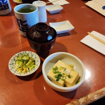 Sushi Gen - Cucumber salad and soft tofu, yummy! - Sushi Bars Near Me - Los Angeles, California