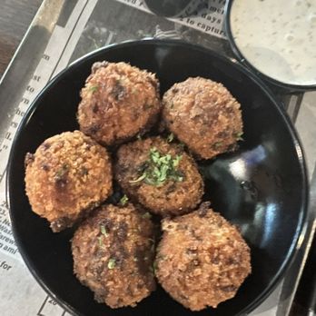 Two Cities Pizza Company - Macaroni & Cheese Fritters - Pizza Near Me - Mason, Ohio Two Cities Pizza Company - Macaroni & Cheese Fritters - Pizza Near Me - Mason, Ohio