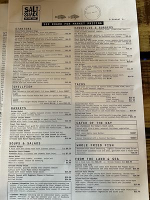 Menu photo 3 Salt Shack Clermont, FL