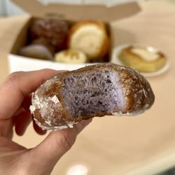 Kamehameha Bakery - Poi Glazed Malasada - so fresh and yummy!