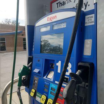 Bistro Blue Water - Modern gas pumps. The TV screen shows weather and news. - American Near Me - Charleston, South Carolina