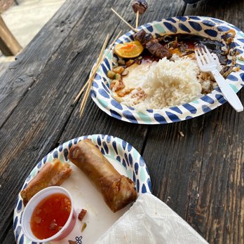 Bali Kitchen - Lumpia and lamb satay - Indonesian Near Me - Sacramento, California Bali Kitchen - Lumpia and lamb satay - Indonesian Near Me - Sacramento, California