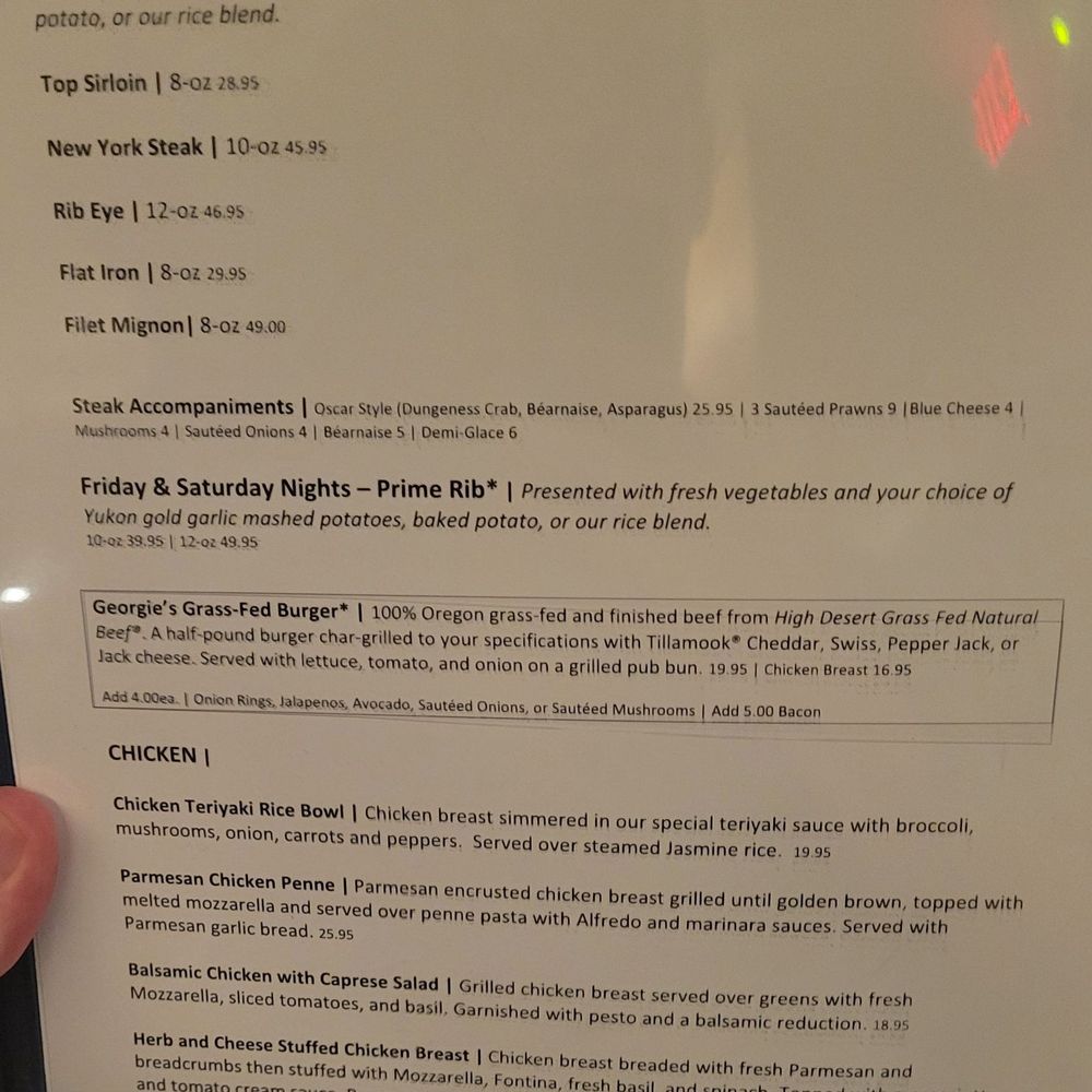 Georgie's Beachside Grill - Menu - American Near Me - Newport, Oregon Georgie's Beachside Grill - Menu - American Near Me - Newport, Oregon