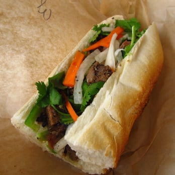 East Borough - Grilled Pork Banh Mi at East Borough in Costa Mesa. - Vietnamese Near Me - Costa Mesa, California