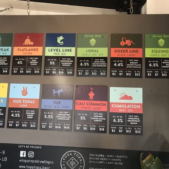 Topa Topa Brewing Company - Full beer menu - Beer Gardens Near Me - Ventura, California Topa Topa Brewing Company - Full beer menu - Beer Gardens Near Me - Ventura, California