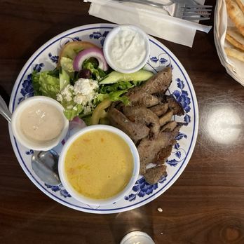 Acropolis - Gyro plate with Greek salad - Greek Near Me - Harker Heights, Texas Acropolis - Gyro plate with Greek salad - Greek Near Me - Harker Heights, Texas