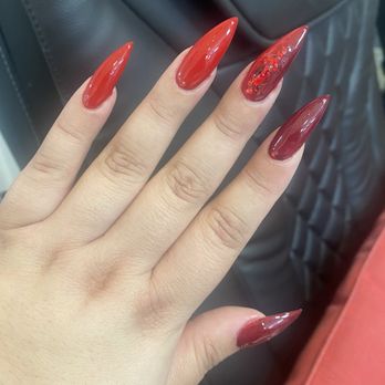 Nailspa Excel - Birthday nails! Sexy red - Nail Salons Near Me - La Verne, California
