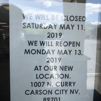 Dahl's Pharmacy - Monday, May 6, 2019: sign for new location next week, Monday, May 13, 2019. - Health Markets Near Me - Carson City, Nevada