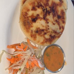 Loroco Flower with cheese and the pork with cheese papusa