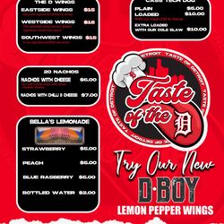 Taste Of Detroit  - Menu