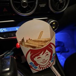 Wendy's - My large fry(fyi there was little to no spilled fries in the bag.. so this is all of them I got definitely not worth 5$)