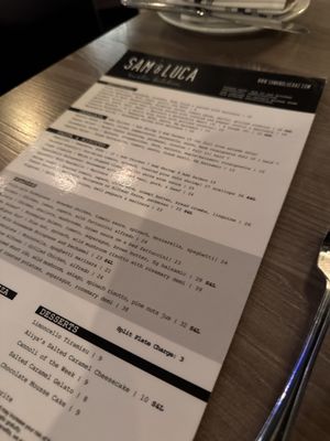 Menu photo 7 Sam & Luca Italian Bistro Mesa, AZ