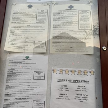 Tonic - Menu posted outside...not bad prices ... - New American Near Me - Washington, DC, District of Columbia