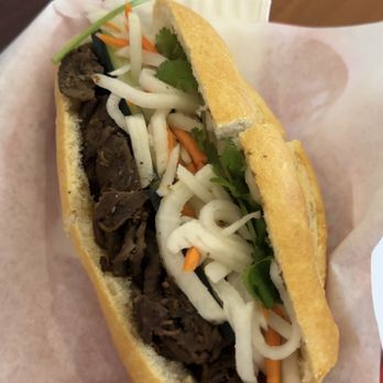 Banh Mi Station - Lemongrilled Beef Banh Mi - Vietnamese Near Me - Denver, Colorado