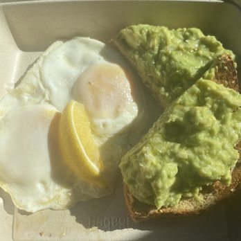 First Watch - Avocado toast with two medium poached eggs - Cafes Near Me - Hampton, Virginia