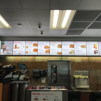 Chick-fil-A - Menu behind the counter - Fast Food Near Me - Manassas, Virginia
