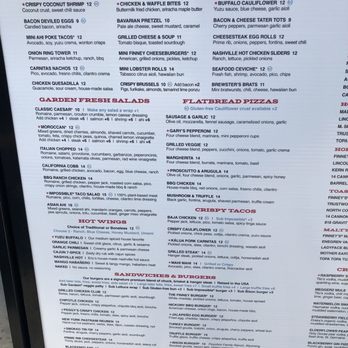 Finney's Crafthouse - Burbank - Food menu 06/26/21 - New American Near Me - Burbank, California