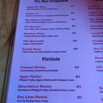 Pie Bar - Specialty cocktails - Cocktail Bars Near Me - Seattle, Washington Pie Bar - Specialty cocktails - Cocktail Bars Near Me - Seattle, Washington