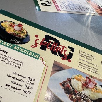 RJ Skillets - The menu... - Mexican Near Me - Portland, Oregon RJ Skillets - The menu... - Mexican Near Me - Portland, Oregon