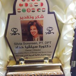 Fort Collins Physical Therapy and Sports Center - I was honored as a role model carreer woman of all Arab countries for 2019