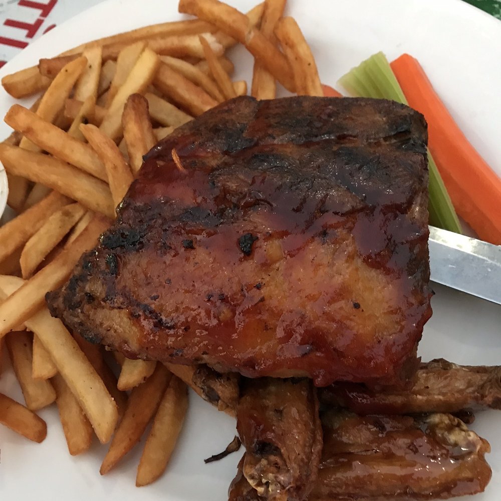 Willie Stouts - Half Back Ribs w/5 Wings & Fries $13.99 - Pubs Near Me - North York, Ontario Willie Stouts - Half Back Ribs w/5 Wings & Fries $13.99 - Pubs Near Me - North York, Ontario