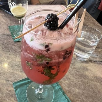 Flora - Blackberry basil mocktail - Breakfast & Brunch Near Me - San Diego, California