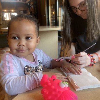 Great Wolf Lodge - Afternoon "face" painting but she wanted it on her hand cuz she couldn't keep still lol. Too much excitement! - Resorts Near Me - Williamsburg, Virginia