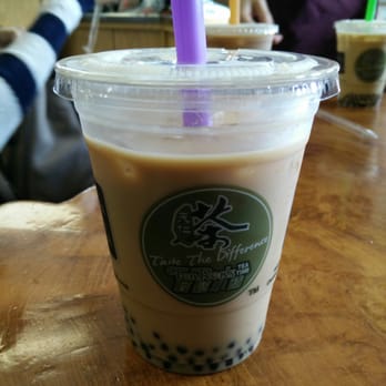 Ten Ren Tea - Milk black tea w/ little pearls - smelt and tasted great! - Bubble Tea Near Me - Cupertino, California Ten Ren Tea - Milk black tea w/ little pearls - smelt and tasted great! - Bubble Tea Near Me - Cupertino, California