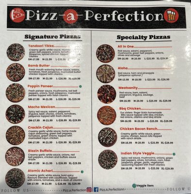 Menu photo 6 Pizz-a-Perfection Bakersfield, CA