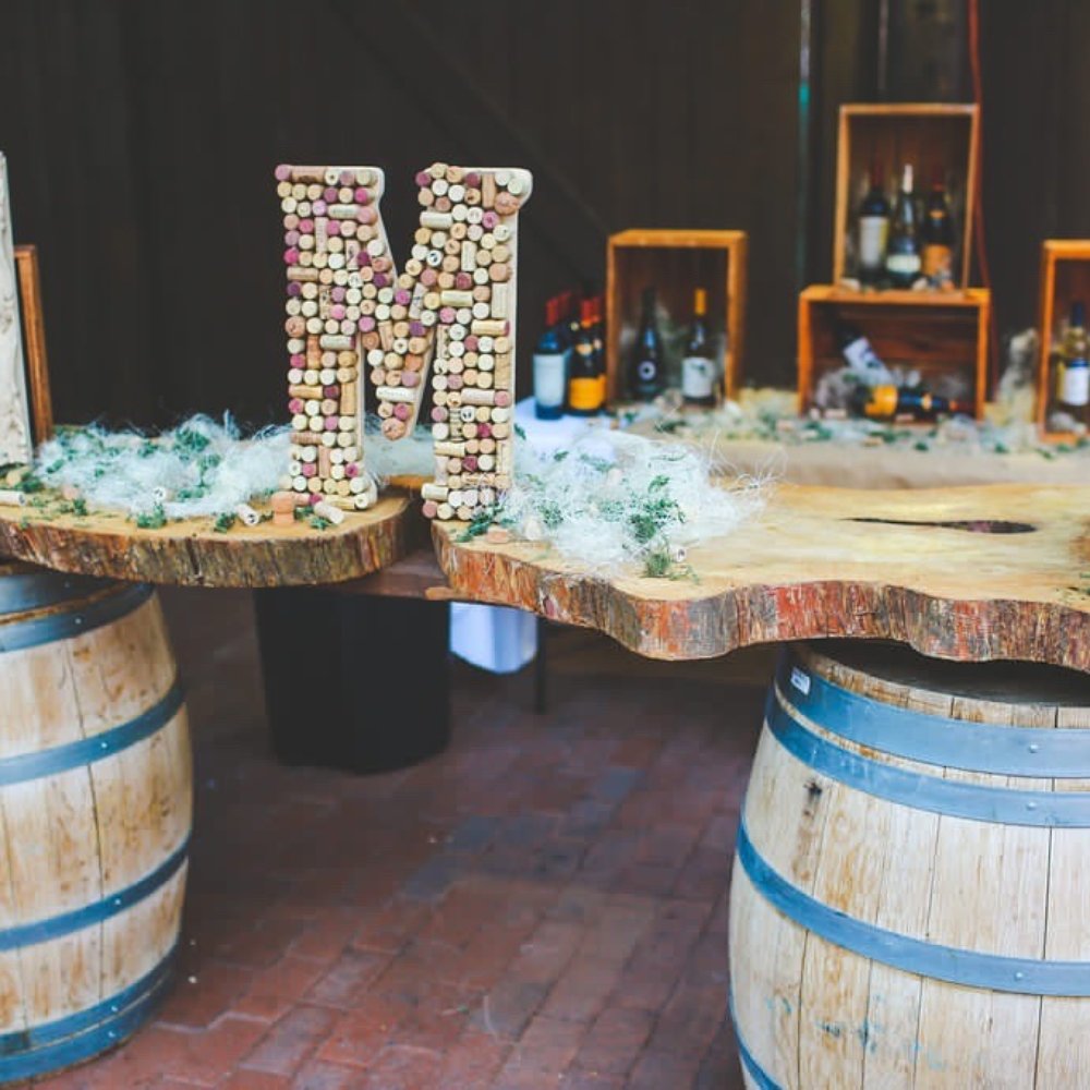 Modern Revival Events - Wine Bar with Modern Revival barrels. - Party Equipment Rentals Near Me - Avondale, Arizona