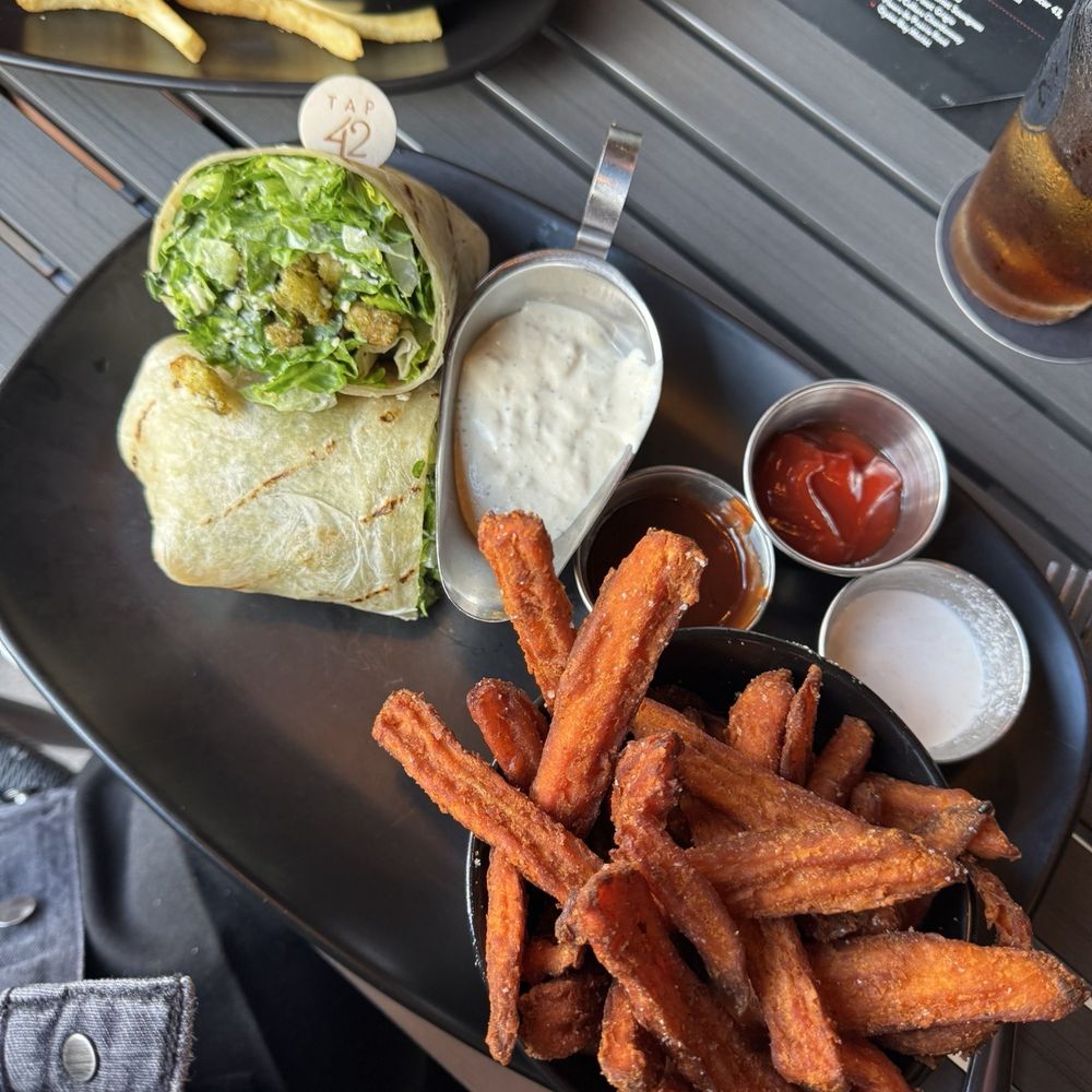 Tap 42 Craft Kitchen & Bar - Naples - Chopped Chicken Caesar Wrap - Wine Bars Near Me - Naples, Florida Tap 42 Craft Kitchen & Bar - Naples - Chopped Chicken Caesar Wrap - Wine Bars Near Me - Naples, Florida