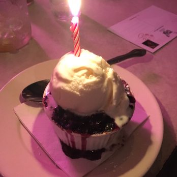 Sweet Chick - Blueberry cobbler topped with mascarpone for my friend's birthday - Breakfast & Brunch Near Me - Brooklyn, New York Sweet Chick - Blueberry cobbler topped with mascarpone for my friend's birthday - Breakfast & Brunch Near Me - Brooklyn, New York