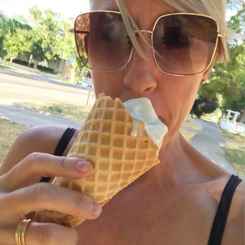 Cloud Ninth Creamery - Almond Joy ice cream in a waffle cone - Gelato Near Me - Salt Lake City, Utah Cloud Ninth Creamery - Almond Joy ice cream in a waffle cone - Gelato Near Me - Salt Lake City, Utah