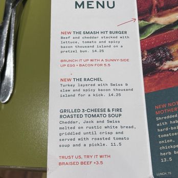 Snooze, an A.M. Eatery - Menu flyer - Breakfast & Brunch Near Me - San Antonio, Texas