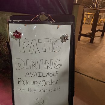 Dave's Pizza Garage - Outside sign to direct customers to their best choice. - Pizza Near Me - Tallahassee, Florida