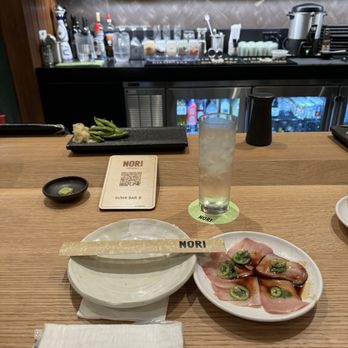 Nori Bar - Hamachi carpaccio - Sushi Bars Near Me - Honolulu, Hawaii