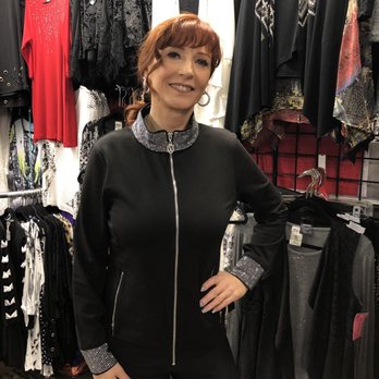Patchwork Pig Boutique - Debbie wearing our new Christine Alexander with embellished collar and cuffs. - Accessories Near Me - Phoenix, Arizona