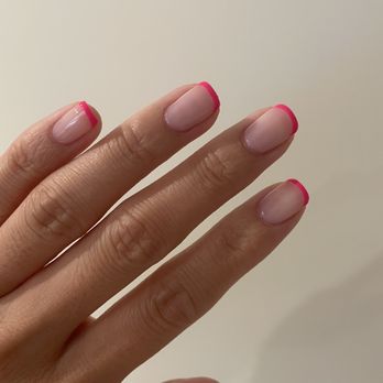 MS Nail - The Perfect Ten - Gel French by Lena (colors: base C34, tip P38) - Nail Salons Near Me - Albertson, New York