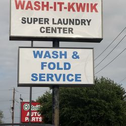 Wash-It Kwik Laundry Supercenter - Store sign