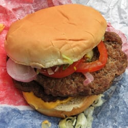 Dairy Queen - The patties are always juicy and the cheese has that nice melt that sticks to the wrapper.